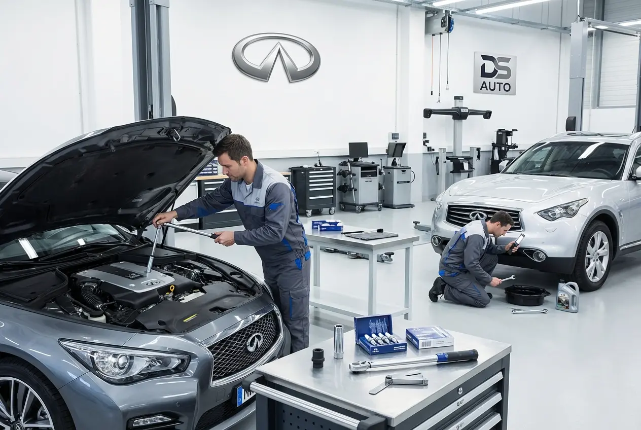 Замена свечей зажигания автомобиля Infiniti в автосервисе DS AUTO в Жуковском
