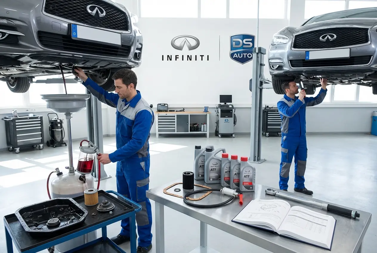 Аппаратная замена масла в АКПП Infiniti в автосервисе DS Auto в Жуковском
