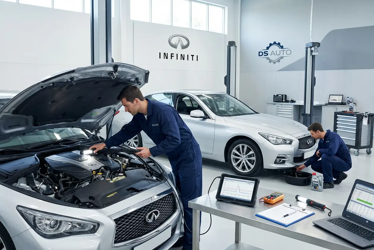 Комплексная диагностика Infiniti перед покупкой в автосервисе DS Auto в Жуковском
