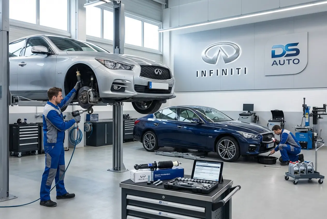 Замена амортизаторов Infiniti в автосервисе DS Auto, Жуковский
